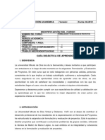 Guía - FORMULACION Y EVALUACION DE PROYECTOS