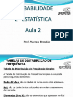 Aula 2 - Tabela de Frequencia