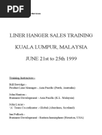 Liner Hanger Sales Training Course