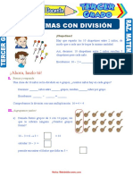 Problemas Con División para Tercer Grado de Primaria