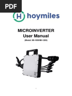 Microinverter User Manual: (Model: MI-1000/MI-1200)