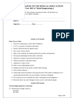 Class Test Q Paper HE-I