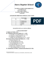 Análisis de Perícopas Semana 3 de Clases