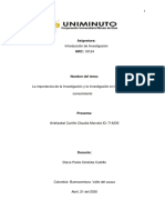 (PDF) La Importancia de La Investigación (Analisis) PDF