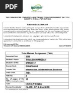 Tutor Marked Assignment (TMA) 2019 Thivasini Ganesan 071170017