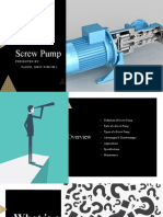 Screw Pump: Presented By: Padon, Mric Kimjim J