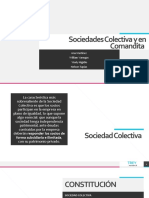 Sociedades Colectiva y en Comandita