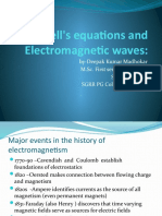 Maxwell's Equations and Electromagnetic Waves