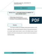 MODULE 2 Choosing Brand Elements To Build Brand Equity