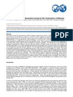 SPE 122028 Potential For Hydrogen Generation During in Situ Combustion of Bitumen