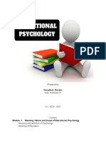 Chapter 1 Psychological Foundation of Education1