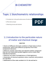 Stoichiometric Relationships