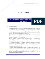 Capitulo V - Disponibilidad y Demanda Hídrica