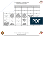 Cronograma de Charlas de 5 Minutos en Seguridad Correspondiente Al Mes de Agosto