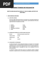 Informe Técnico de Evaluación