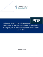 Evaluacion-Equidad de Genero-Conpes 161 PDF