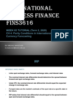 International Business Finance FINS3616: By: Mishal Manzoor M.manzoor@unsw - Edu.au