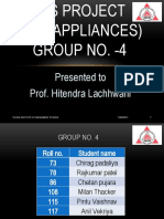 Presented To Prof. Hitendra Lachhwani: 12/08/2021 Tolani Institute of Managment Studies