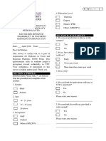 Questionaire Walkability PDF