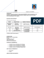 Ritesh Kumar: Year Degree/Course Institute / University %/ Cgpa Second Year (Sem 3) 8.4