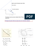 Two Reversible Adiabatic Paths Cannot Intersect Each Other:: Reversible Isotherm A B Reversible Adiabatics