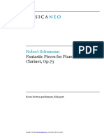 Robert Schumann: Fantastic Pieces For Piano, Cello or Clarinet, Op.73