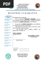 Business Clearance MELANIE F. NOLASCO