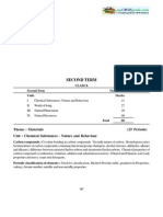 Second Term: Theme: Materials (25 Periods) Unit: Chemical Substances - Nature and Behaviour