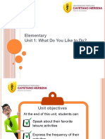 Elementary - Unit 1 - Adverbs of Frequency