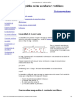 Fuerza Magnética Sobre Conductor Rectilíneo