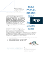 ELISA - IFI para El Diágnostico de Trypanosoma Cruzi