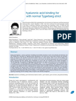 Selectivity of Hyaluronic Acid Binding For Spermatozoa With Normal Tygerberg Strict Morphology