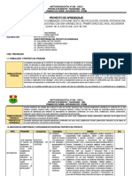 Proyecto de Aprendizaje Matemática - Ie - JCM