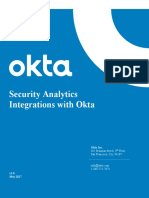 Okta - Security Analytics - Partner Integration Guide PDF