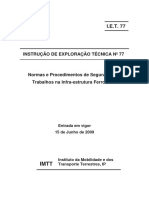 Instrução de Exploração Técnica Nº 77 - REFER