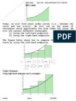 MAT130.5 (MTM) Handout #8 - Area Between Two Curves, Spring 2020