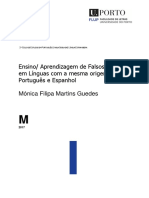 Ensino/ Aprendizagem de Falsos Amigos em Línguas Com A Mesma Origem: Português e Espanhol