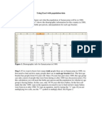 Using Excel With Population Data