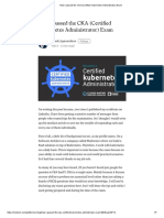 How I Passed The CKA (Certified Kubernetes Administrator) Exam
