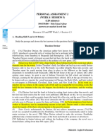 Personal Assignment 2 (Week 4 / Session 5) (120 Minutes) : 1901556460 - Moh Faizal Akbar Answers Are Marked in Red Font