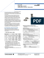 General Specifications: EJA118E Diaphragm Sealed Differential Pressure Transmitter