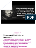 MODULE7 Measures of Variability