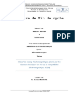 Calcul Du Champ Électromagnétique Généré Par Les Réseaux Électriques en Vue de La Compatibilité Électromagnétique (CEM) PDF