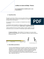 Materiales A Utilizar en Clases de Dibujo Técnico