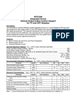 NTE7209 Integrated Circuit Vertical Output W/bus Control Support For TV and CRT Displays