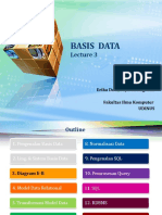 Basis Data: Erika Devi, Fajar A. Nugroho Fakultas Ilmu Komputer Udinus