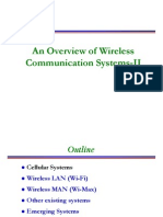 An Overview of Wireless Communication Systems-II Communication Systems-II
