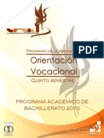 Orientación Vocacional PDF