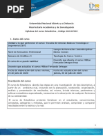 Syllabus Del Curso Estadística