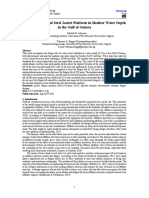 Fatigue Analysis of Steel Jacket Platform in Shallow Water Depth in The Gulf of Guinea